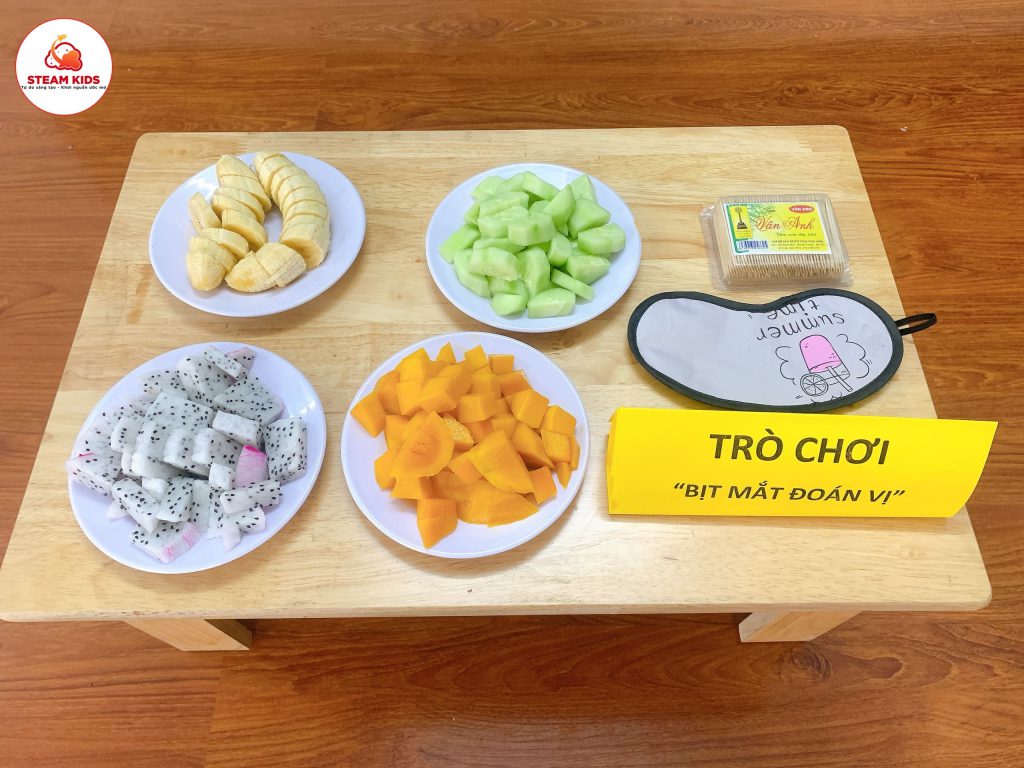 Trò Chơi: Bịt Mắt Đoán Vị Lớp Steam 2 - Trường Mầm Non STEAM KIDS