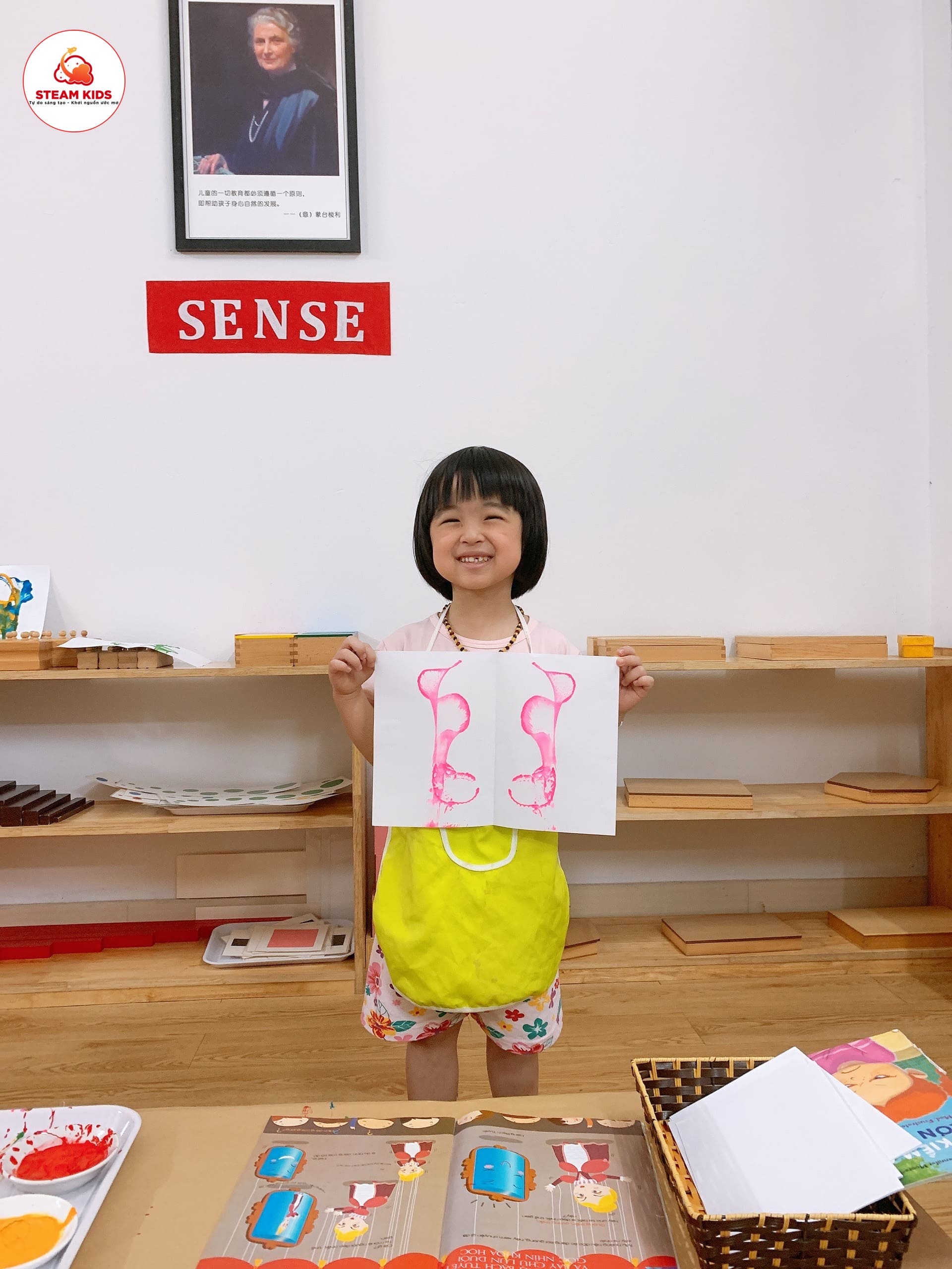 Tiết Học "Vẽ Tranh Bằng Dây" Của  Lớp Steam 2 - Trường Mầm Non STEAM KIDS