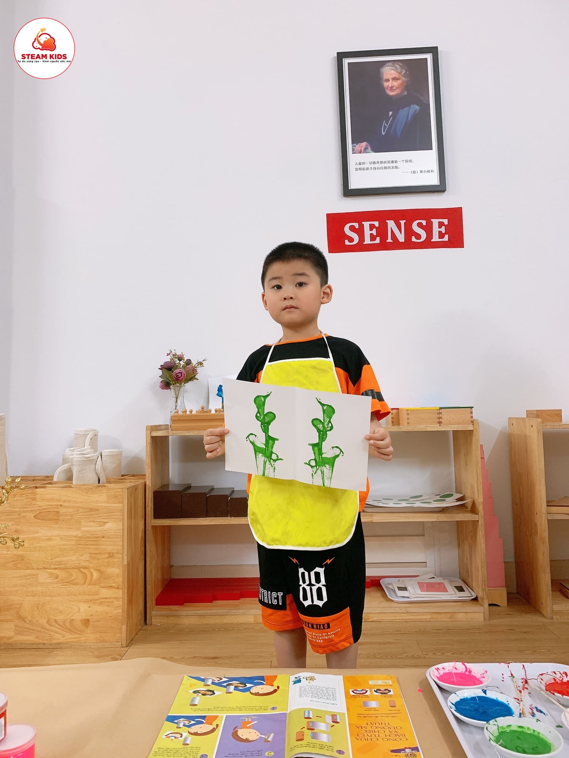 Tiết Học "Vẽ Tranh Bằng Dây" Của  Lớp Steam 2 - Trường Mầm Non STEAM KIDS