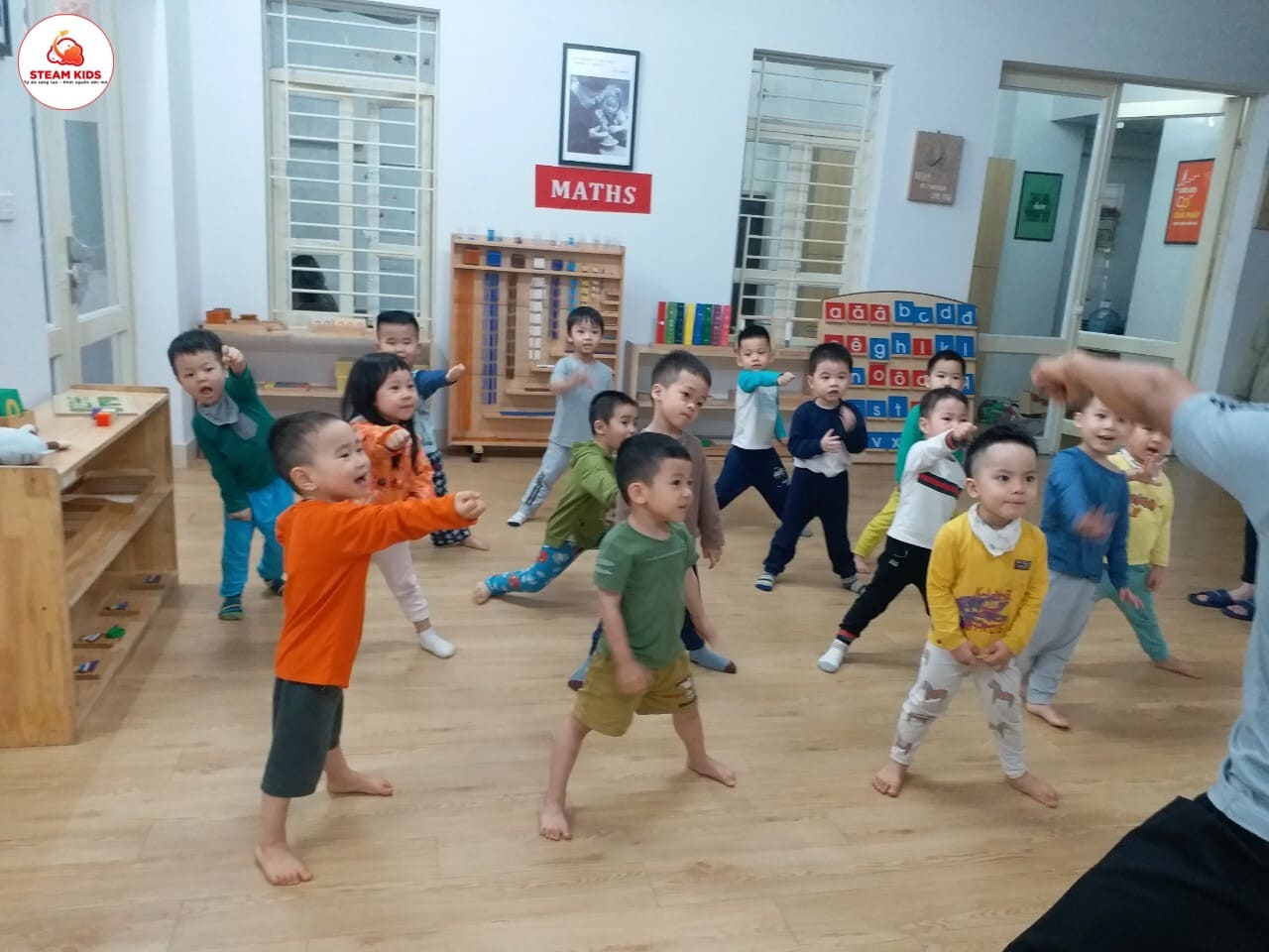 Tiết Học Võ Thuật Của Lớp Steam 6 - Trường Mầm Non STEAM KIDS