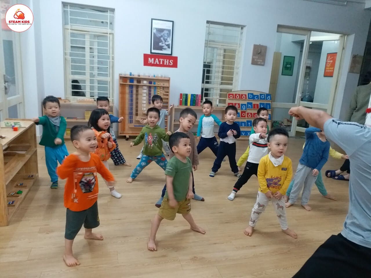 Tiết Học Võ Thuật Của Lớp Steam 6 - Trường Mầm Non STEAM KIDS