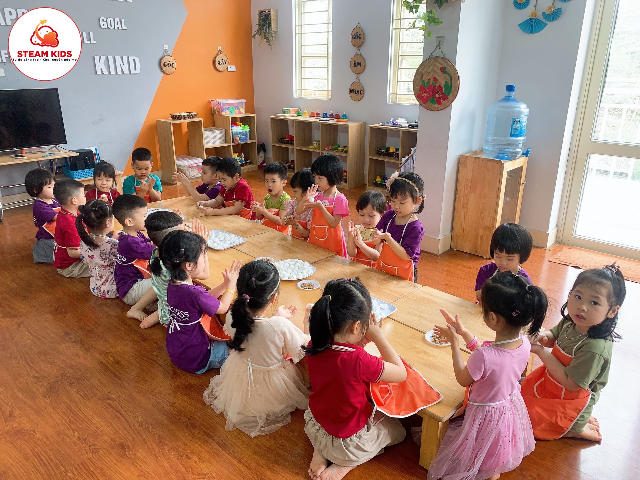 "Tết Hàn Thực" Lớp Steam2 - Trường Mầm Non STEAM KIDS