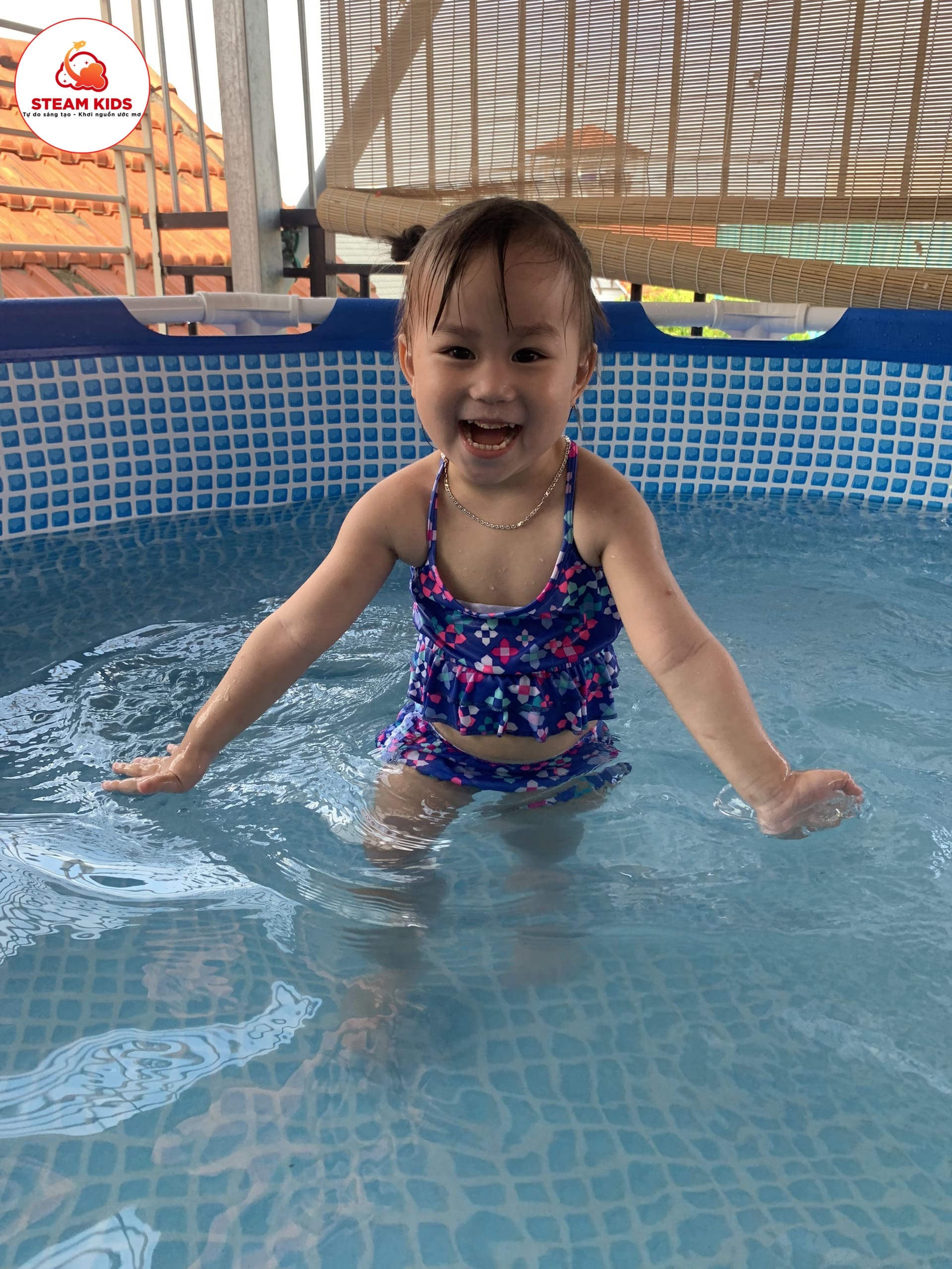 Hoạt Động Bơi Lớp Steam3 - Trường Mầm Non STEAM KIDS