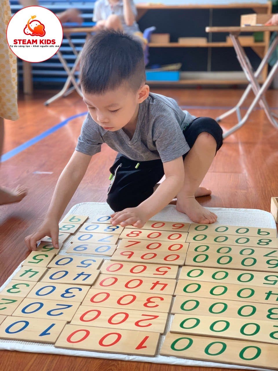 Hoạt Động Tự Do Với Giáo Cụ Lớp Steam4 - Trường Mầm Non STEAM KIDS
