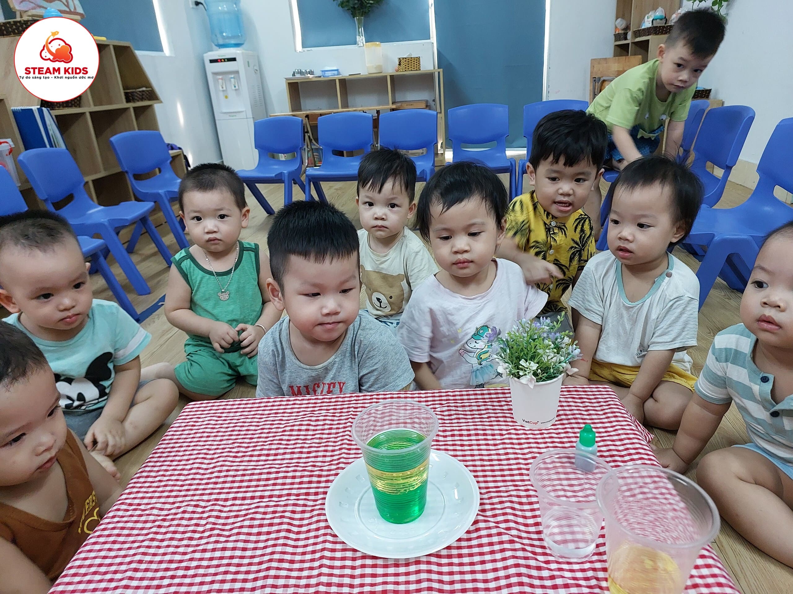 Thí Nghiệm: Khám Phá Sự Kì Diệu Của C Sủi - Trường Mầm Non STEAM KIDS