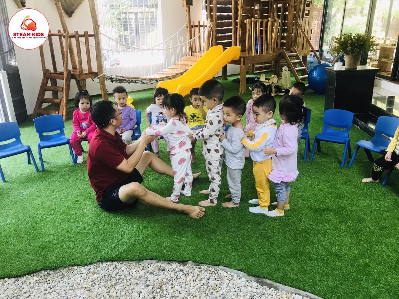 Trải Nghiệm Ngoài Trời Tại Ngôi Trường Mới - Trường Mầm Non STEAM KIDS