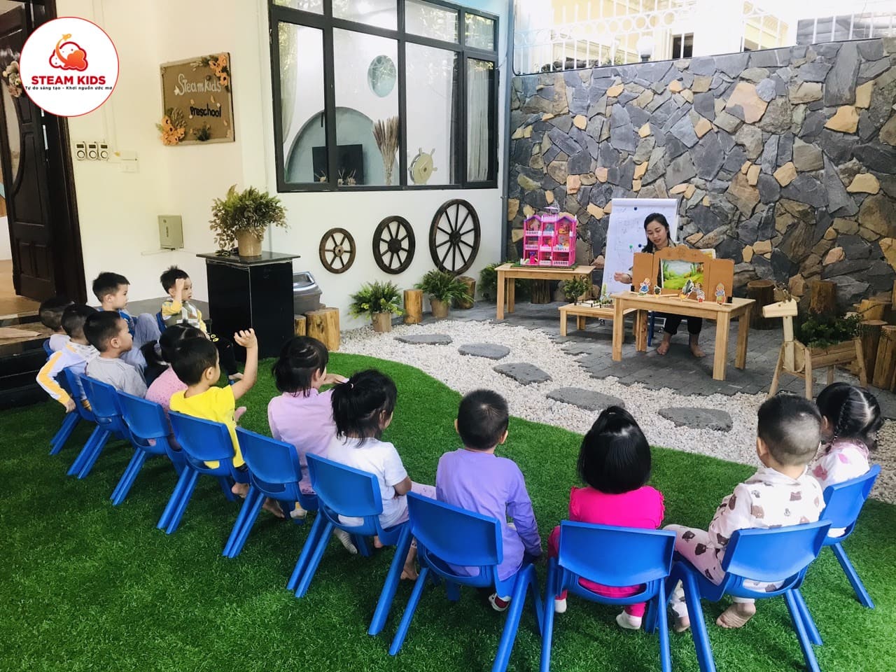 Trải Nghiệm Ngoài Trời Tại Ngôi Trường Mới - Trường Mầm Non STEAM KIDS