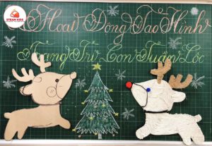 Hoạt Động Tạo Hình: Trang Trí Con Tuần Lộc - Trường Mầm Non STEAM KIDS