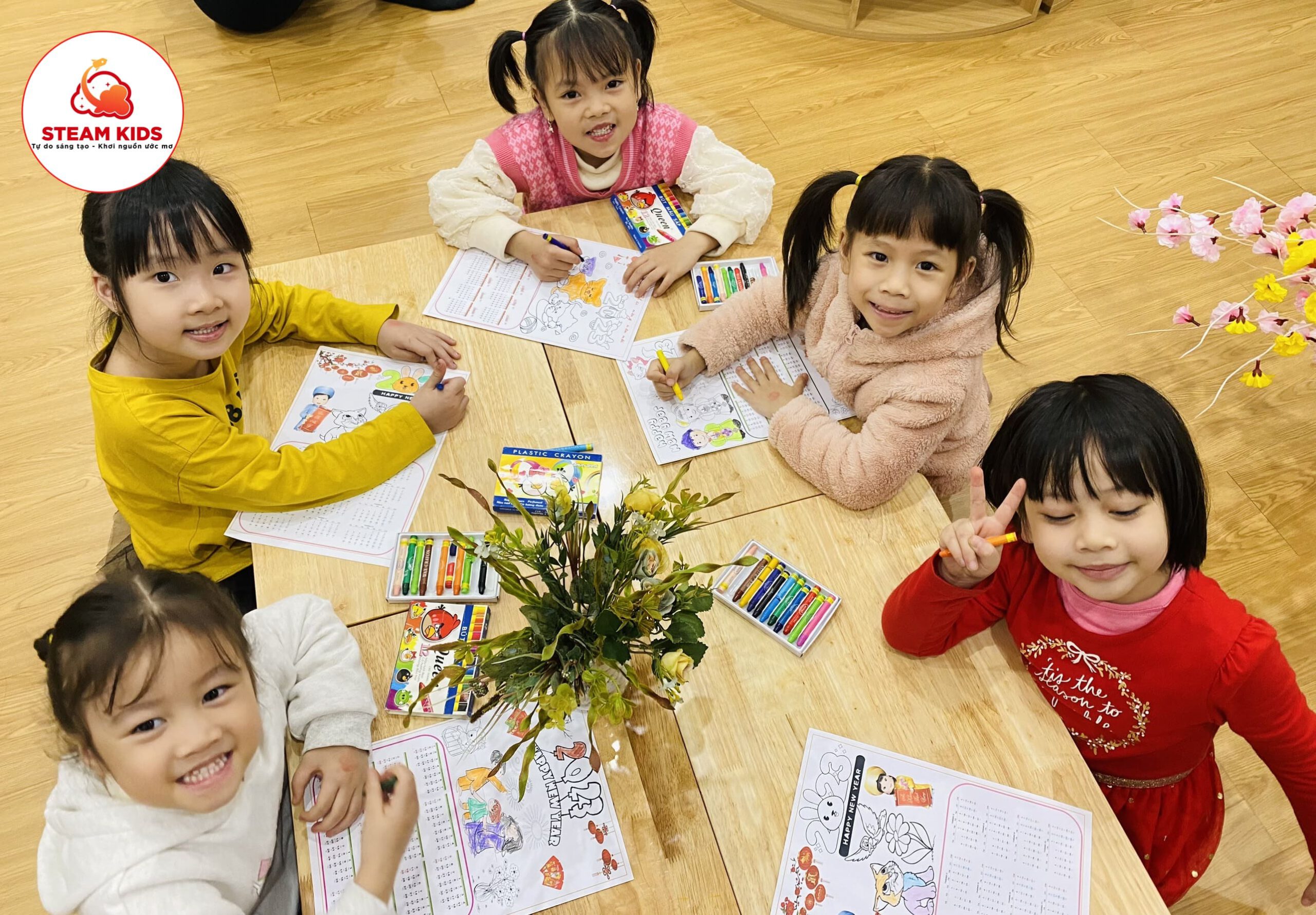 BÉ LÀM LỊCH TẾT QUÝ MÃO - Trường Mầm Non STEAM KIDS