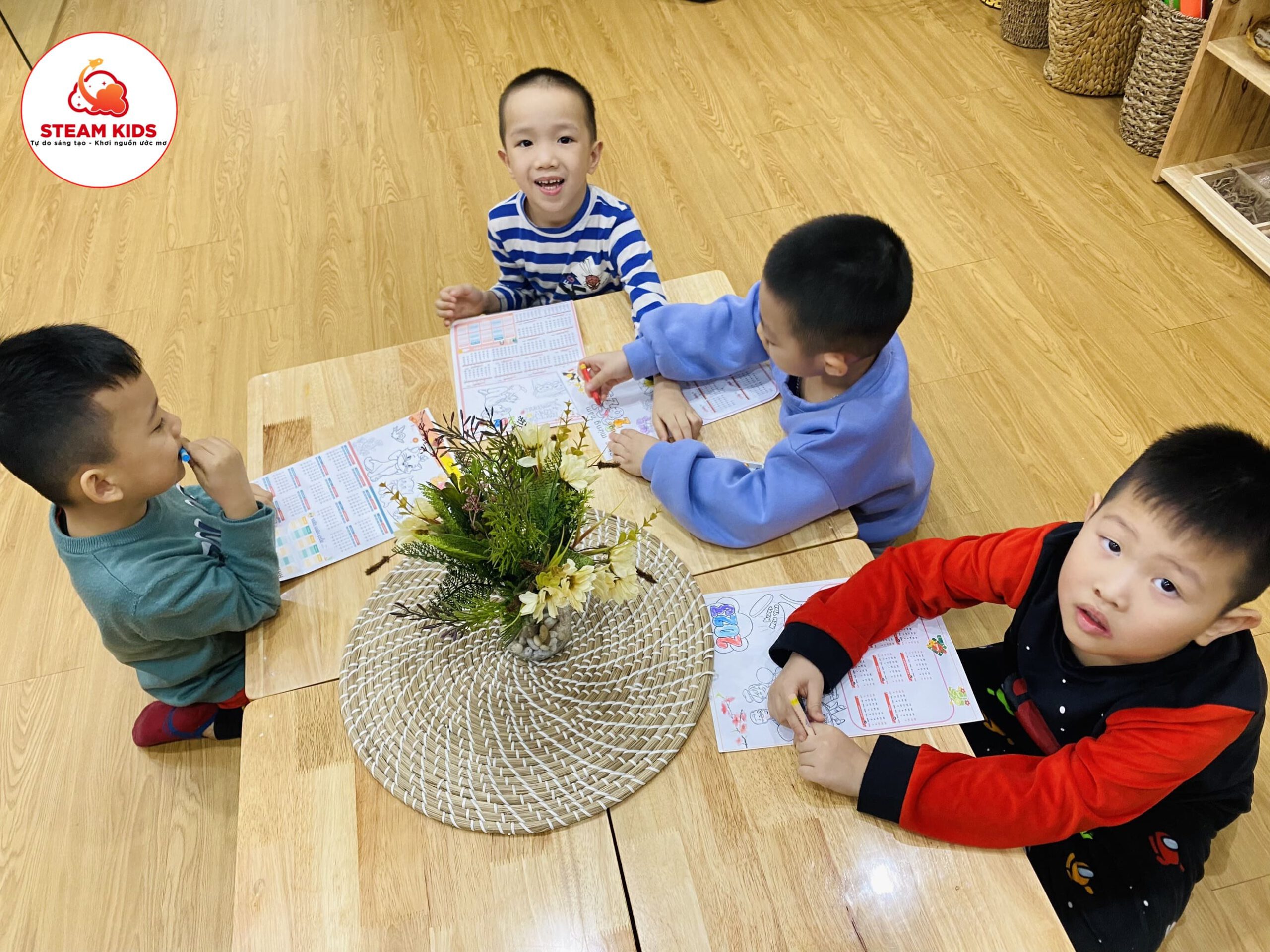 BÉ LÀM LỊCH TẾT QUÝ MÃO - Trường Mầm Non STEAM KIDS