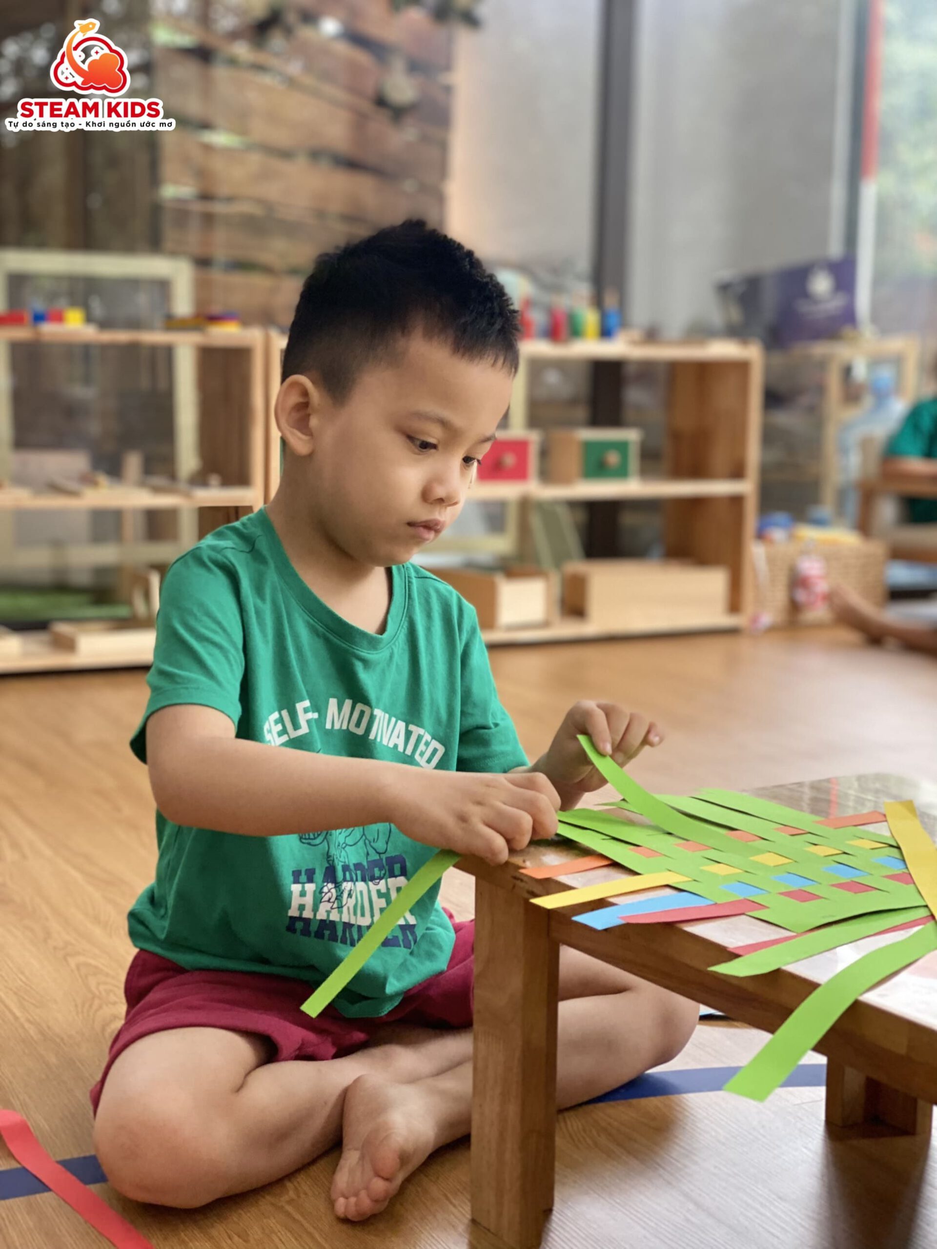 HOẠT ĐỘNG TẠO HÌNH ĐAN NONG MỐT - Trường Mầm Non STEAM KIDS