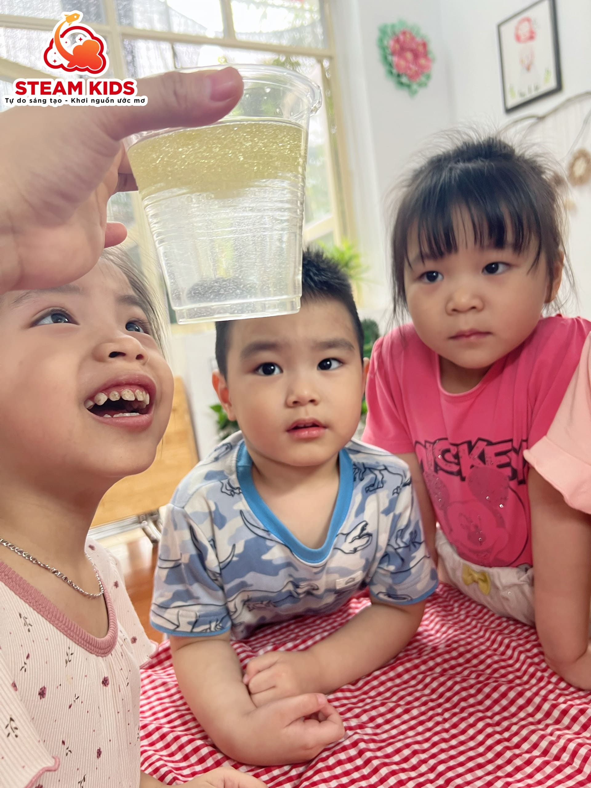 THÍ NGHIỆM CHẤT HÒA TAN VÀ CHẤT KHÔNG HÒA TAN - Trường Mầm Non STEAM KIDS