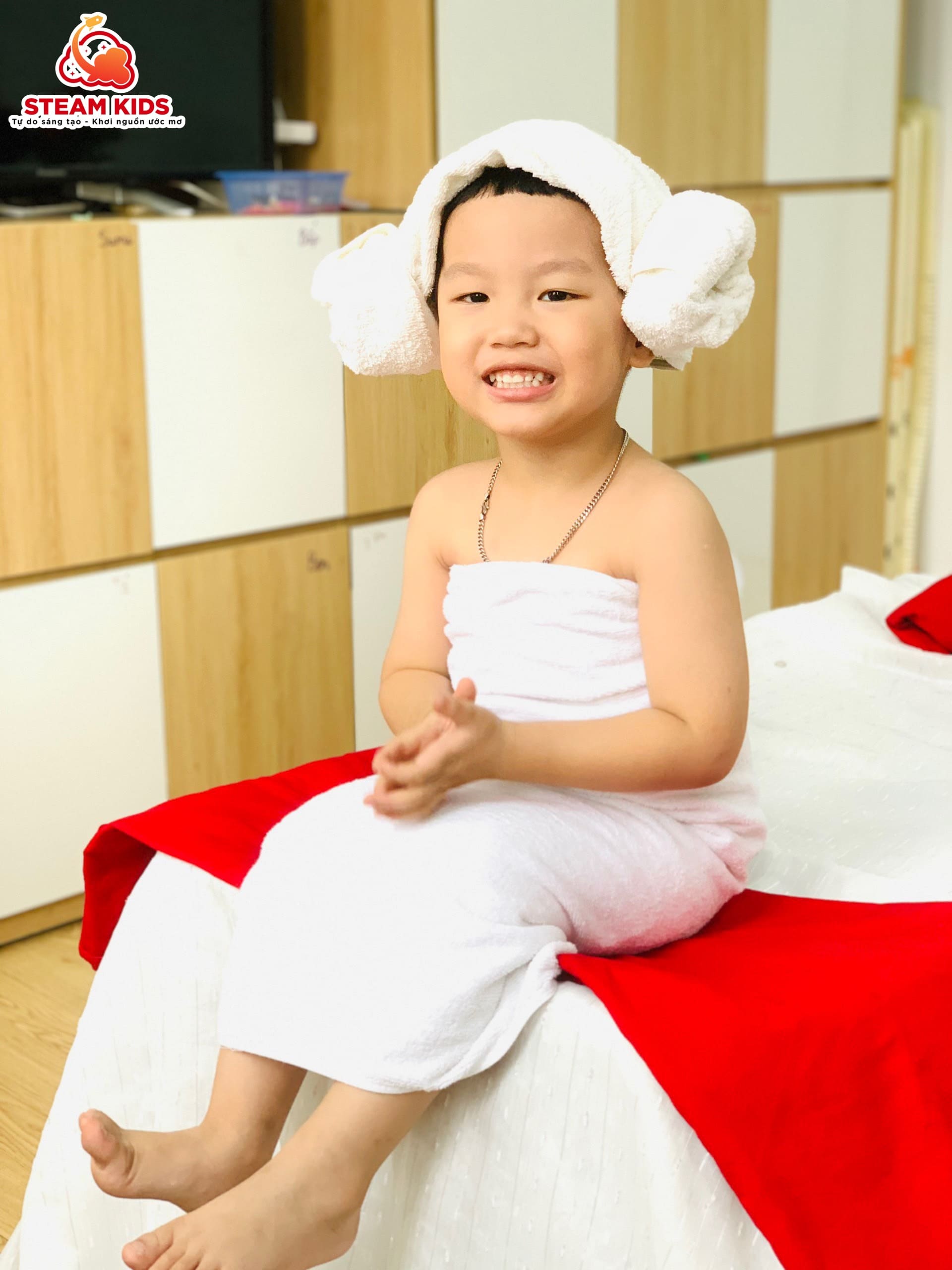TRẢI NGHIỆM SPA STEAM KIDS - Trường Mầm Non STEAM KIDS