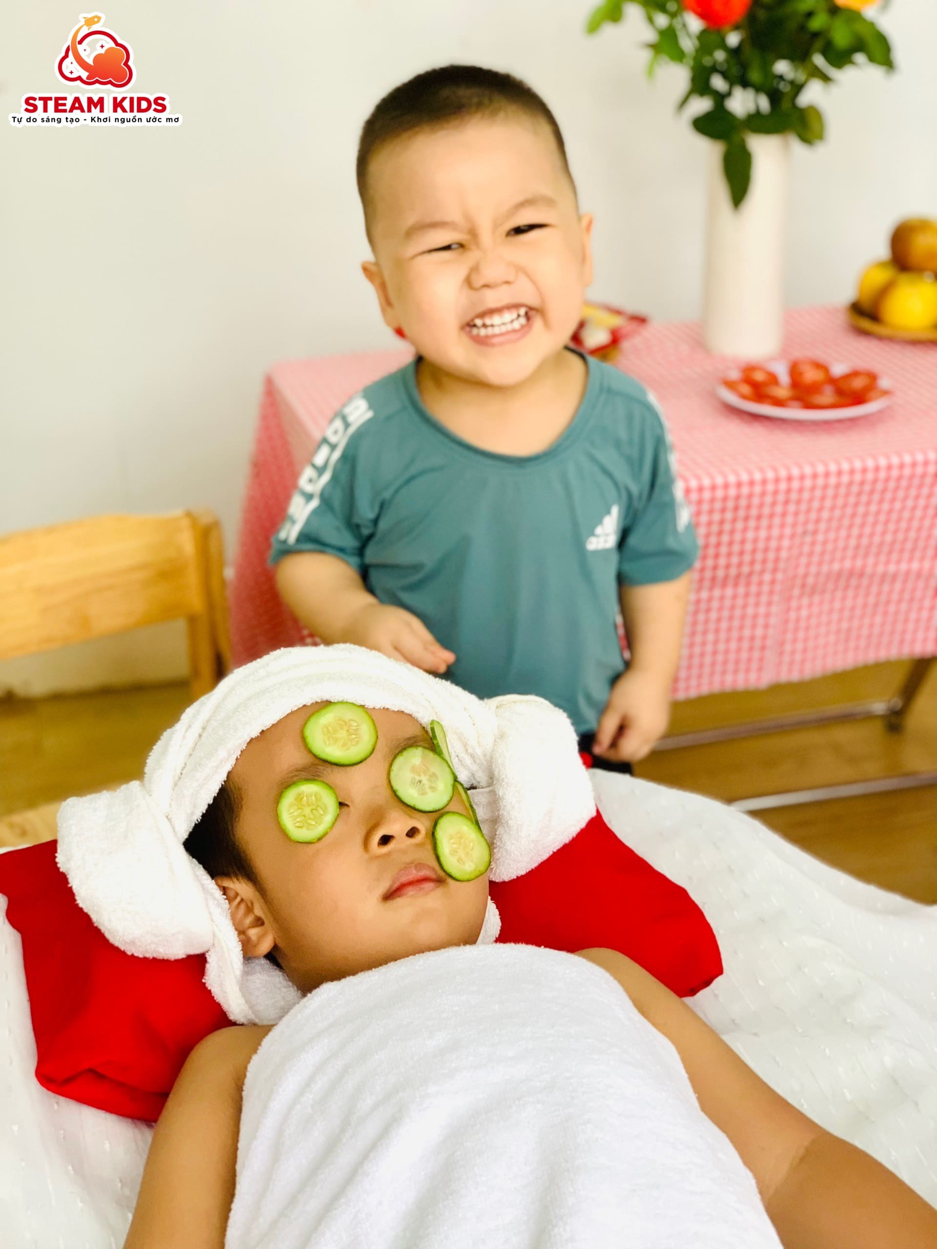 TRẢI NGHIỆM SPA STEAM KIDS - Trường Mầm Non STEAM KIDS