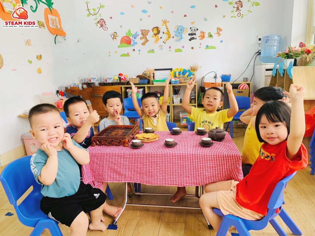 TRẢI NGHIỆM SPA STEAM KIDS - Trường Mầm Non STEAM KIDS