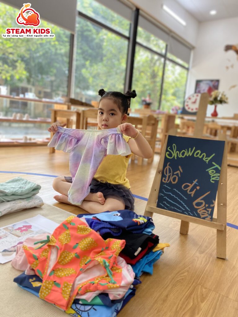 HOẠT ĐỘNG SHOW AND TELL HOẠT ĐỘNG SHOW AND TELL - Trường Mầm Non STEAM KIDS