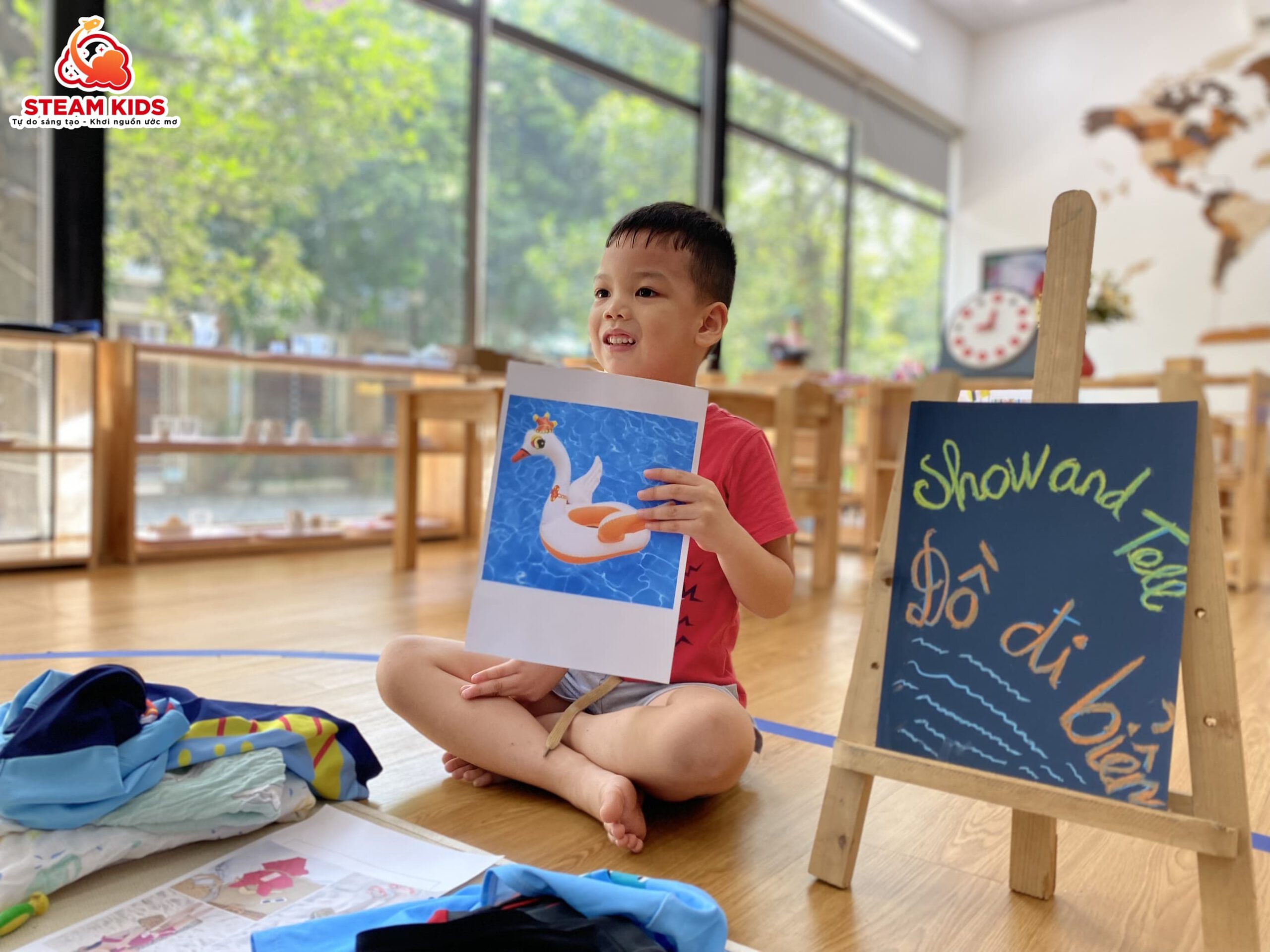 HOẠT ĐỘNG SHOW AND TELL HOẠT ĐỘNG SHOW AND TELL - Trường Mầm Non STEAM KIDS