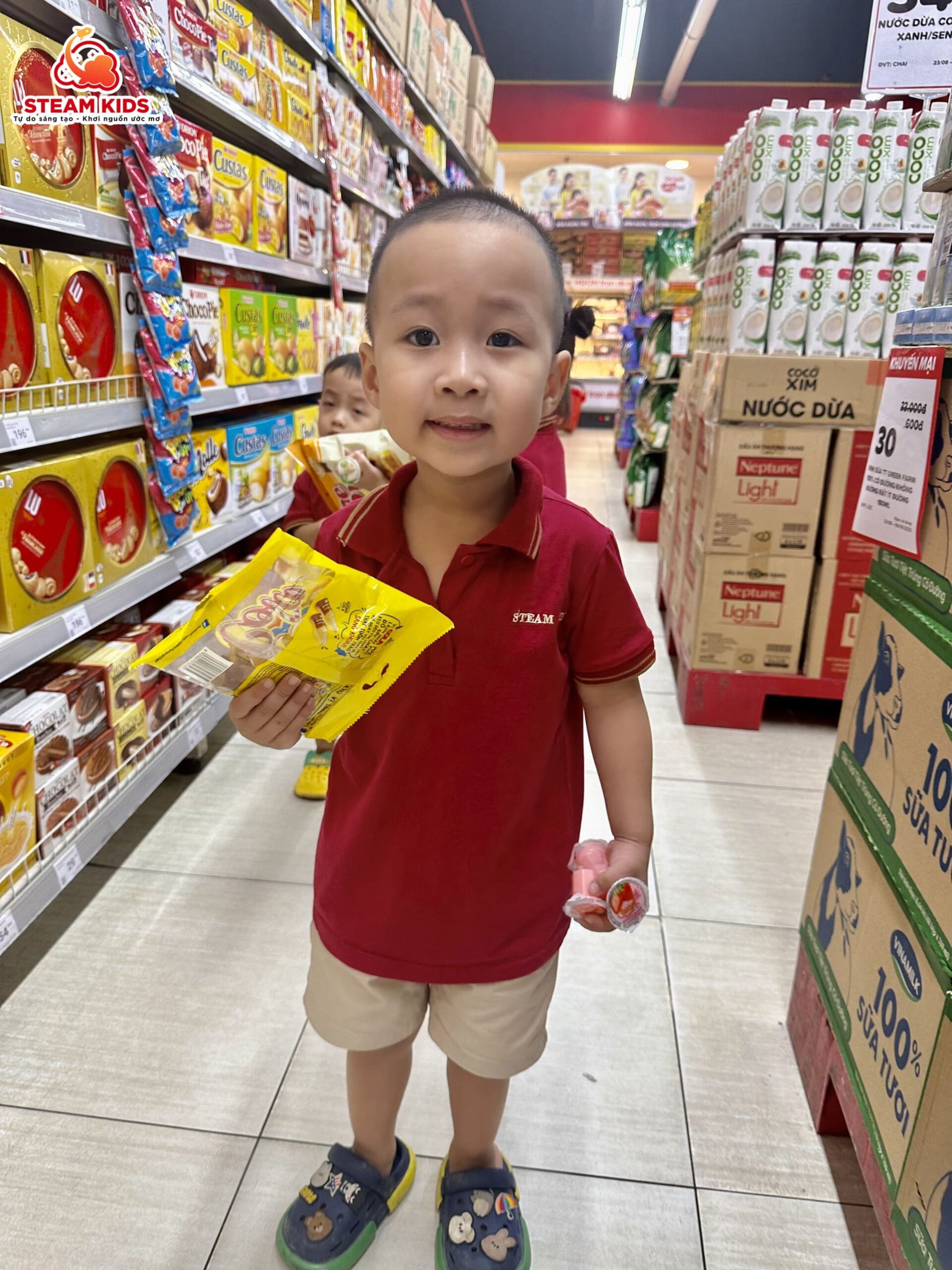 CÙNG NHAU ĐI SIÊU THỊ THÔI CÁC BẠN ƠI! - Trường Mầm Non STEAM KIDS