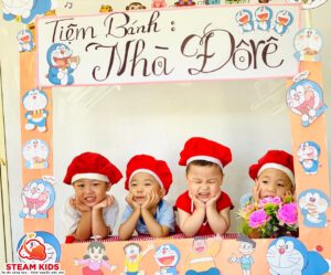 HOẠT ĐỘNG ẨM THỰC: “ BÉ LÀM BÁNH ĐÔ RÊ MON” - Trường Mầm Non STEAM KIDS