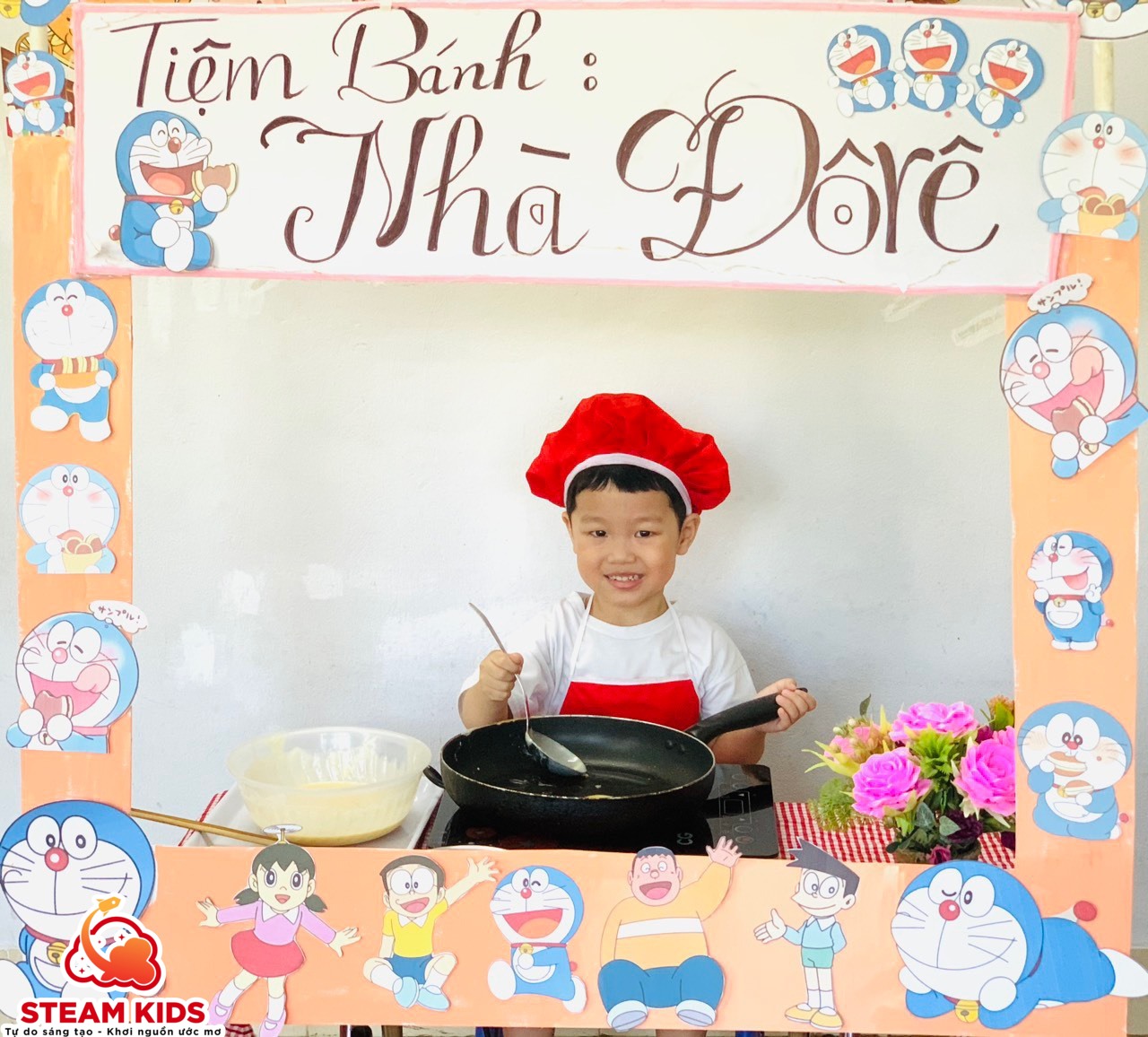 HOẠT ĐỘNG ẨM THỰC: “ BÉ LÀM BÁNH ĐÔ RÊ MON” HOẠT ĐỘNG ẨM THỰC: “ BÉ LÀM BÁNH ĐÔ RÊ MON” - Trường Mầm Non STEAM KIDS