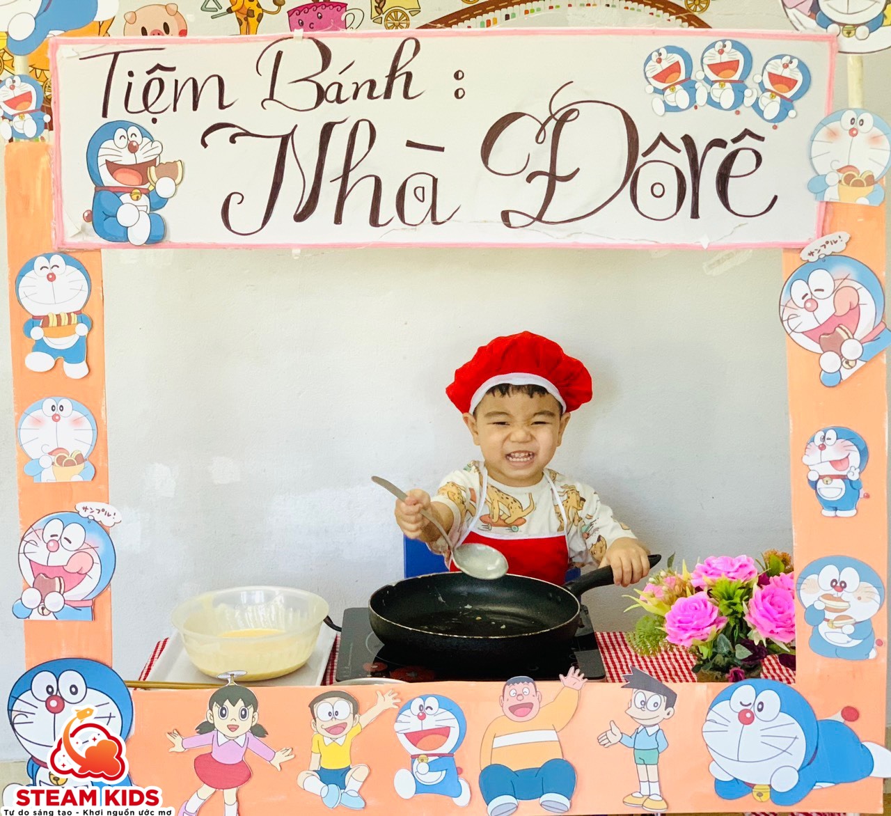HOẠT ĐỘNG ẨM THỰC: “ BÉ LÀM BÁNH ĐÔ RÊ MON” HOẠT ĐỘNG ẨM THỰC: “ BÉ LÀM BÁNH ĐÔ RÊ MON” - Trường Mầm Non STEAM KIDS