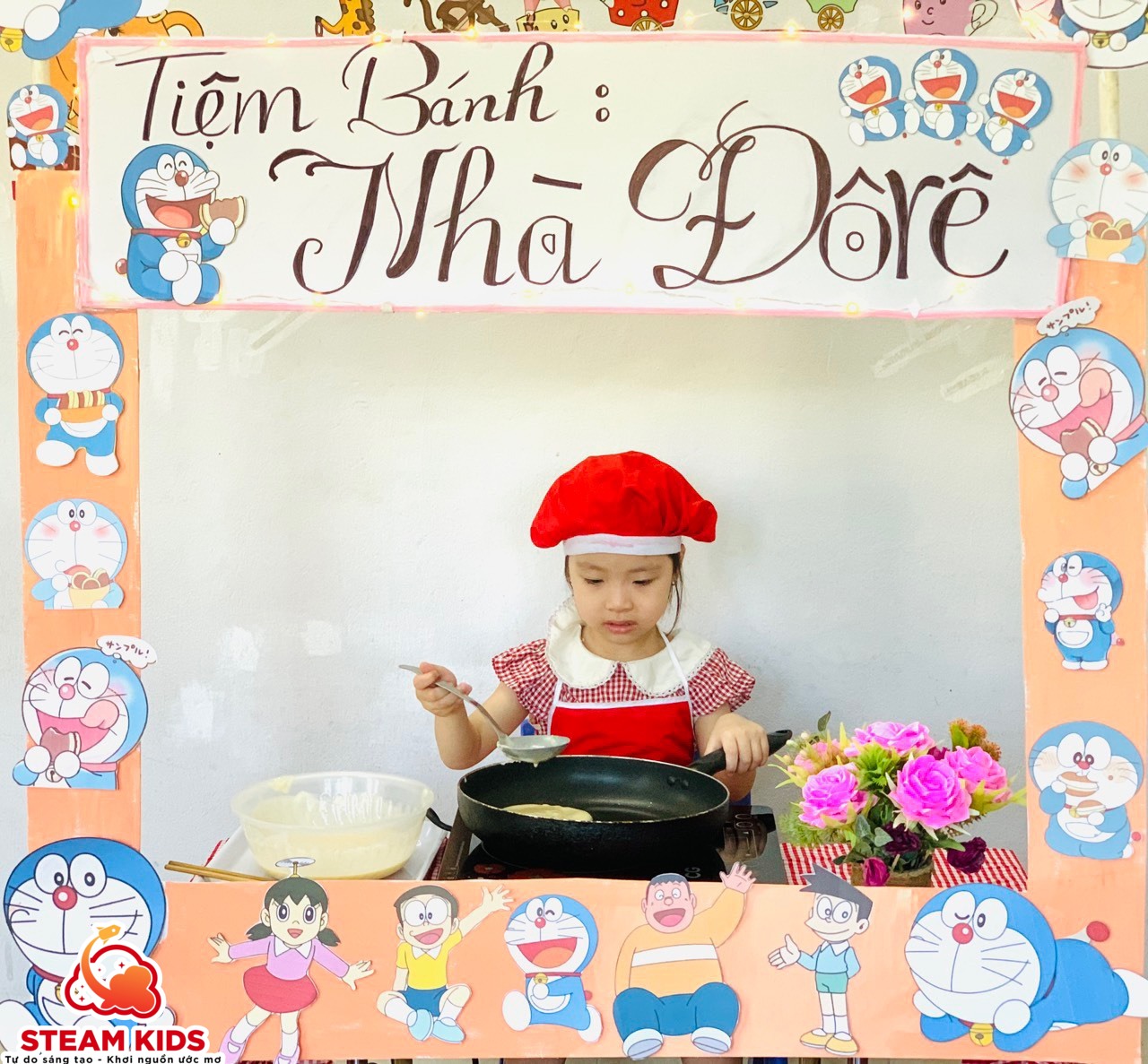 HOẠT ĐỘNG ẨM THỰC: “ BÉ LÀM BÁNH ĐÔ RÊ MON” HOẠT ĐỘNG ẨM THỰC: “ BÉ LÀM BÁNH ĐÔ RÊ MON” - Trường Mầm Non STEAM KIDS