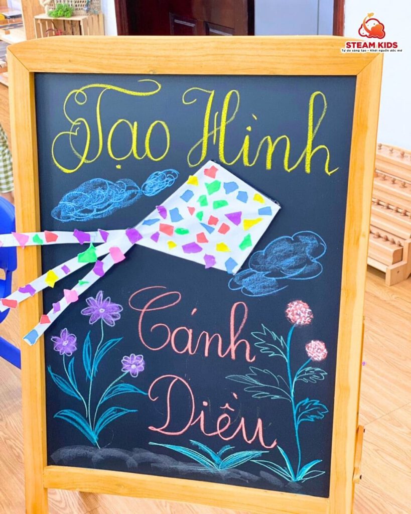 TẠO HÌNH SÁNG TẠO: LÀM CÁNH DIỀU LỚP STEAM 16 TẠO HÌNH SÁNG TẠO: LÀM CÁNH DIỀU LỚP STEAM 16 - Trường Mầm Non STEAM KIDS