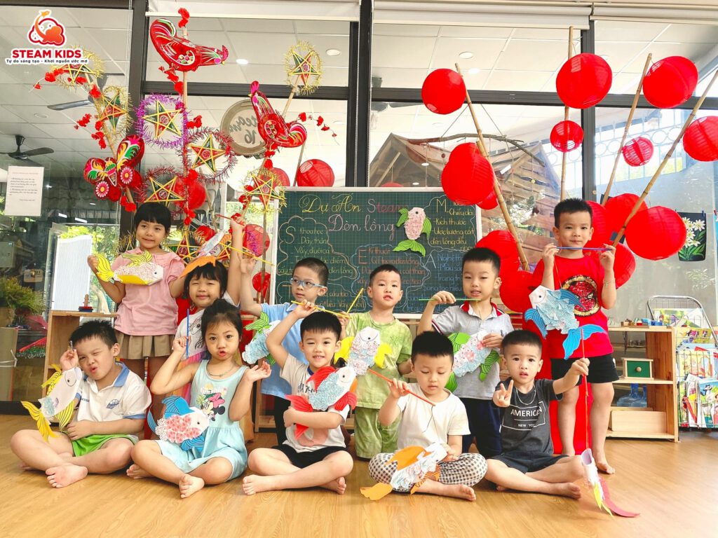 TẠO HÌNH: ĐÈN LỒNG CÁ CHÉP TẠO HÌNH: ĐÈN LỒNG CÁ CHÉP - Trường Mầm Non STEAM KIDS