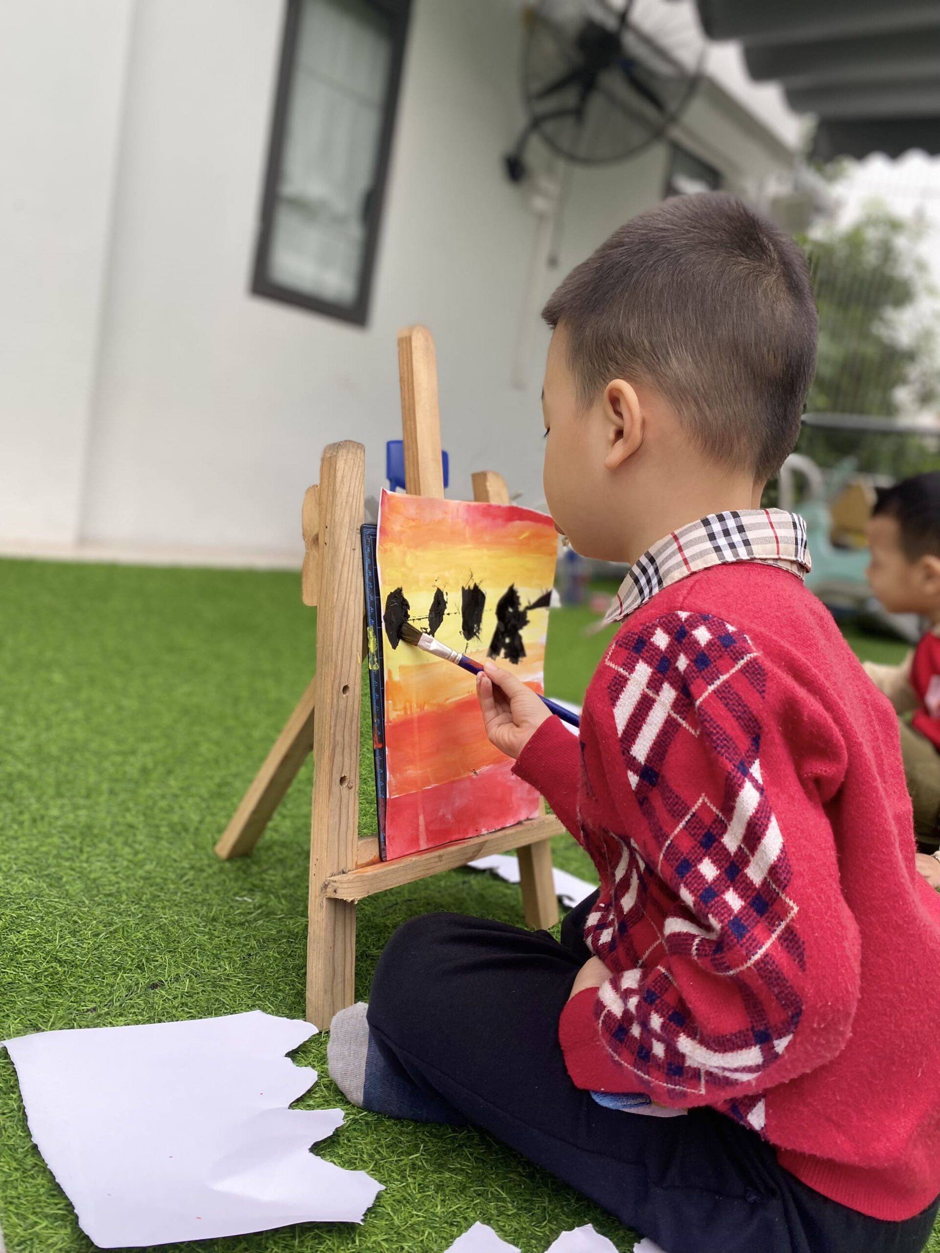 MỸ THUẬT SÁNG TẠO: VẼ PHONG CẢNH MỸ THUẬT SÁNG TẠO: VẼ PHONG CẢNH - Trường Mầm Non STEAM KIDS
