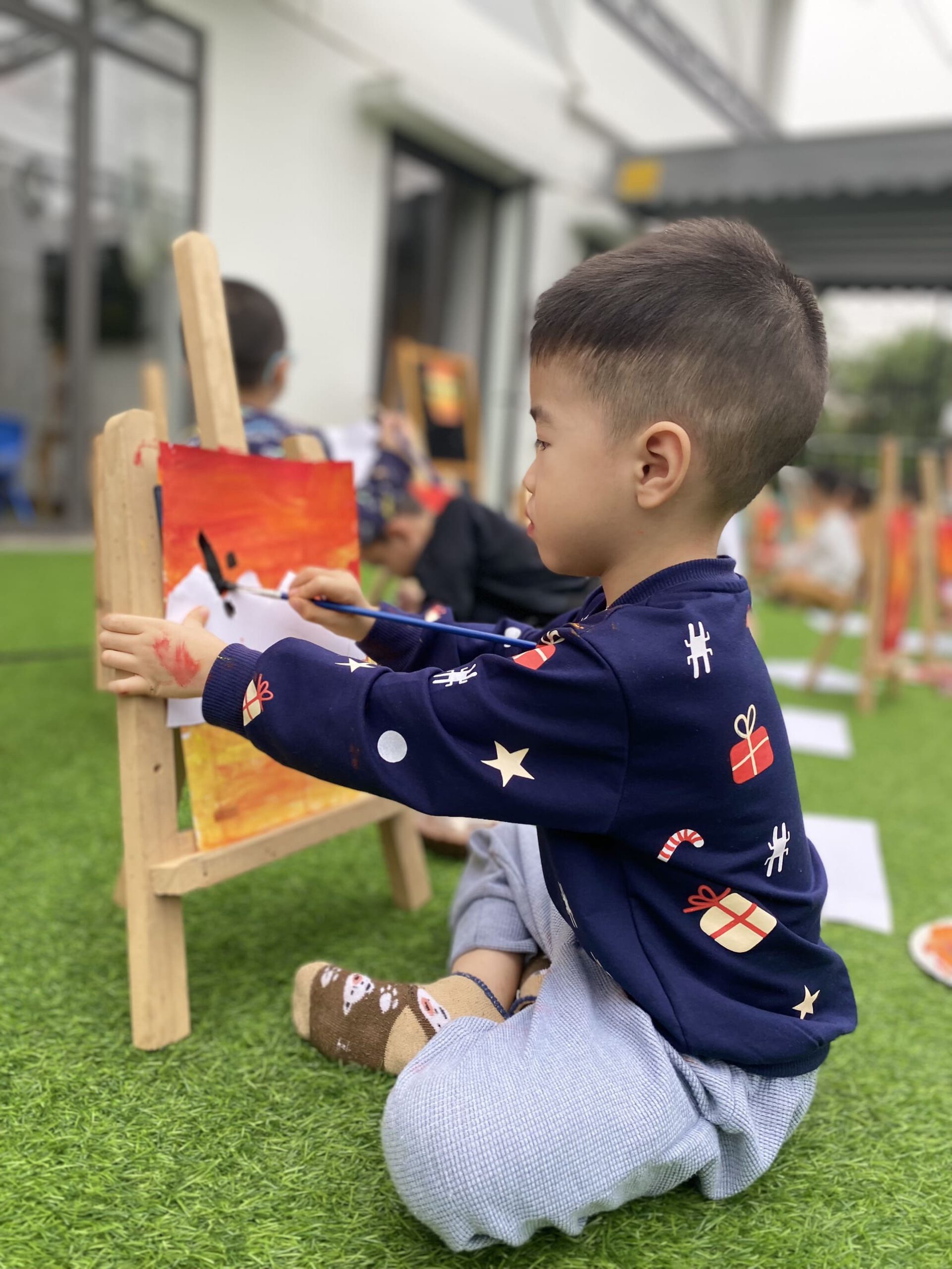 MỸ THUẬT SÁNG TẠO: VẼ PHONG CẢNH MỸ THUẬT SÁNG TẠO: VẼ PHONG CẢNH - Trường Mầm Non STEAM KIDS