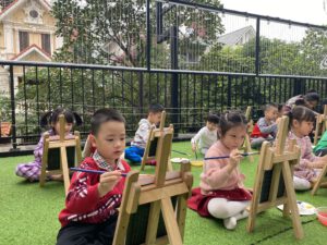 MỸ THUẬT SÁNG TẠO: VẼ PHONG CẢNH - Trường Mầm Non STEAM KIDS