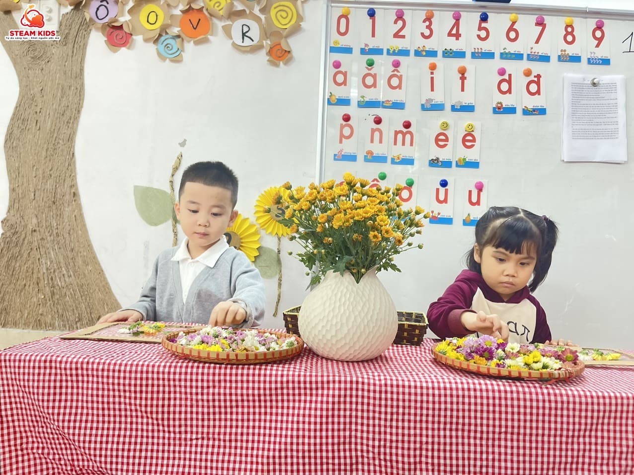STEAM: SÁNG TẠO KHUNG ẢNH HOA STEAM: SÁNG TẠO KHUNG ẢNH HOA - Trường Mầm Non STEAM KIDS