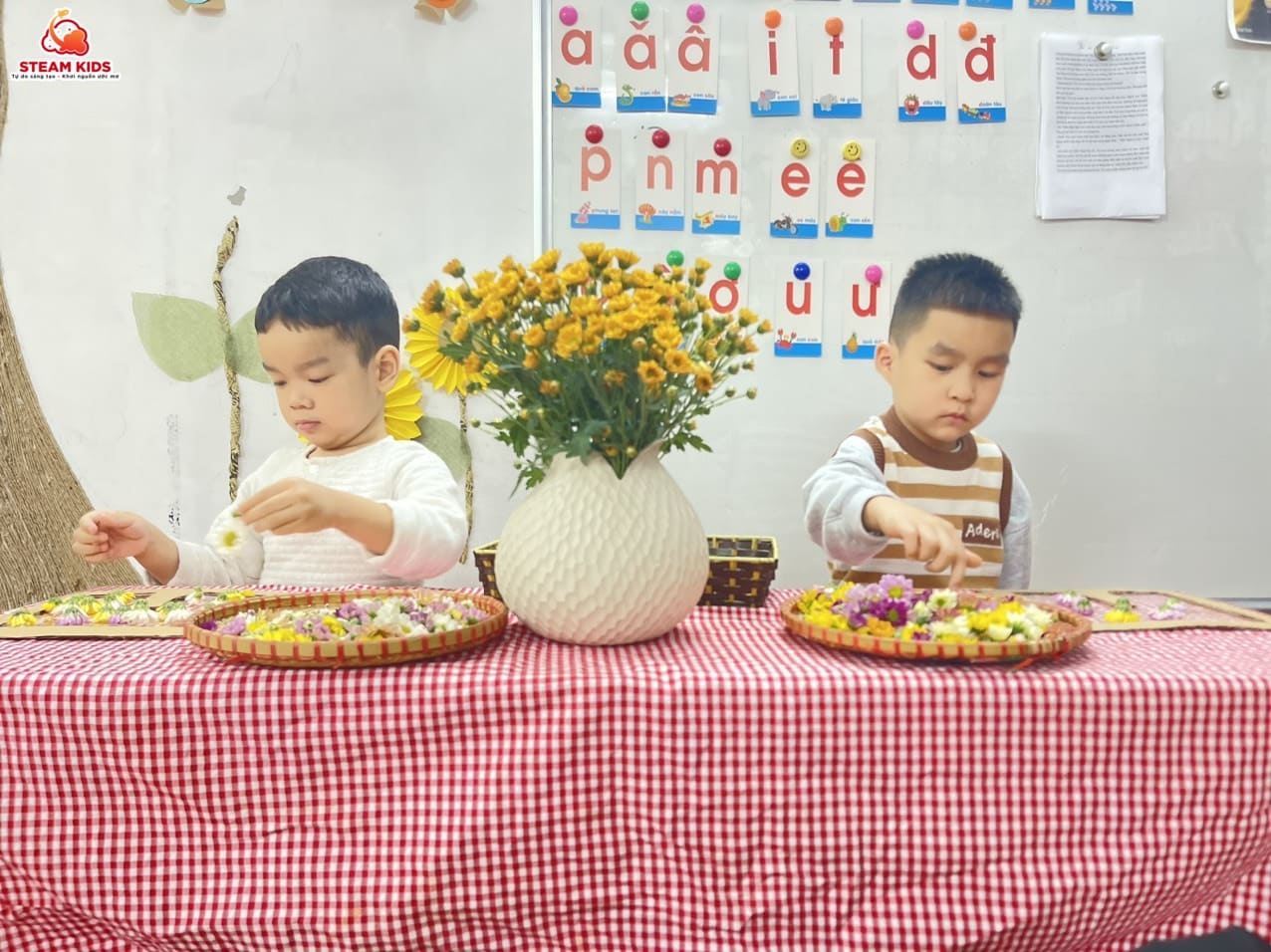 STEAM: SÁNG TẠO KHUNG ẢNH HOA STEAM: SÁNG TẠO KHUNG ẢNH HOA - Trường Mầm Non STEAM KIDS