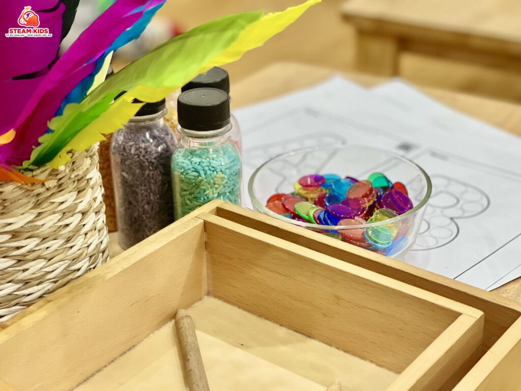 HOẠT ĐỘNG REGGIO SÁNG TẠO CHỮ CÁI - Trường Mầm Non STEAM KIDS