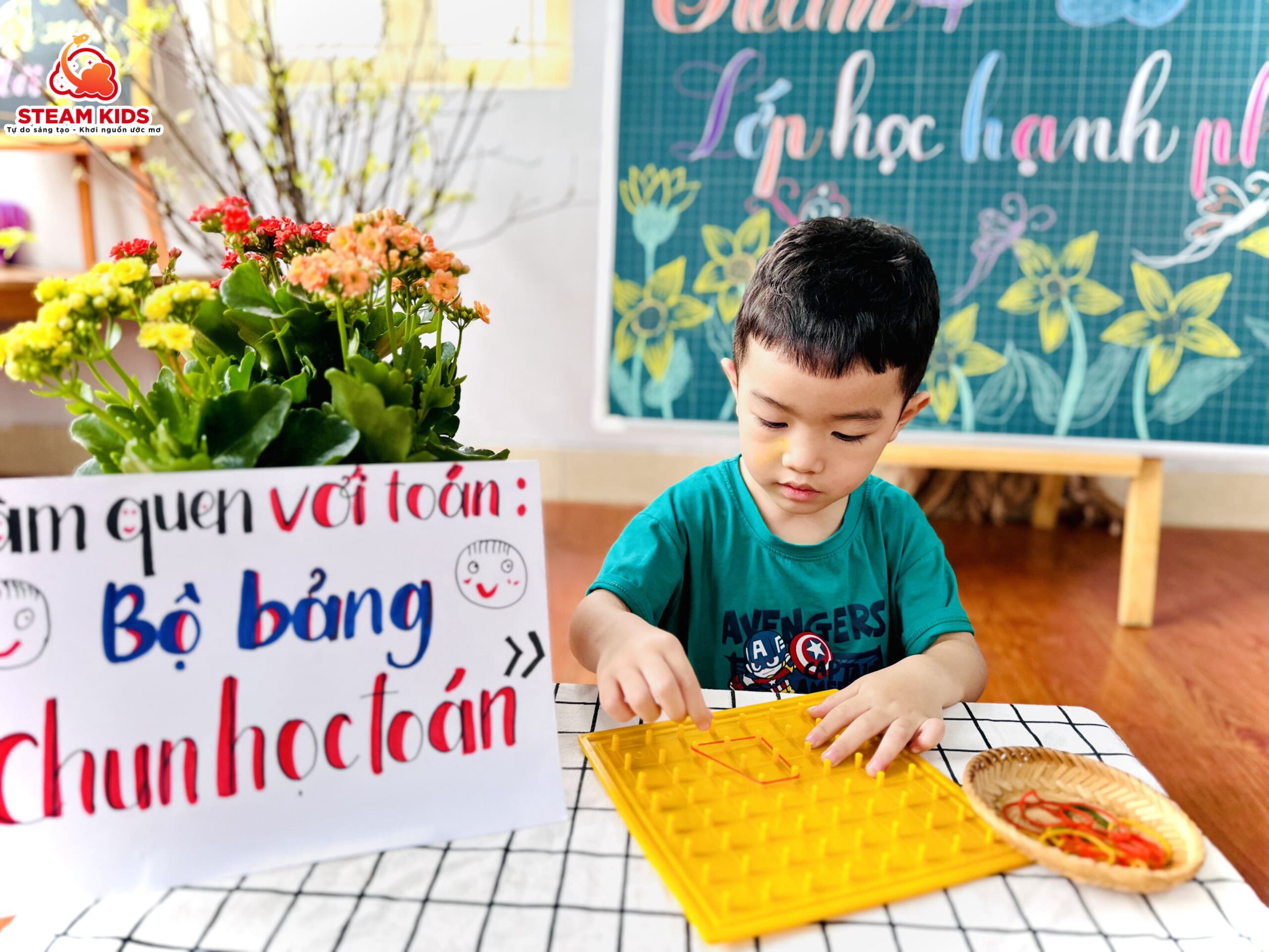 LÀM QUEN VỚI TOÁN: BỘ BẢNG “CHUN HỌC TOÁN” LÀM QUEN VỚI TOÁN: BỘ BẢNG “CHUN HỌC TOÁN” - Trường Mầm Non STEAM KIDS