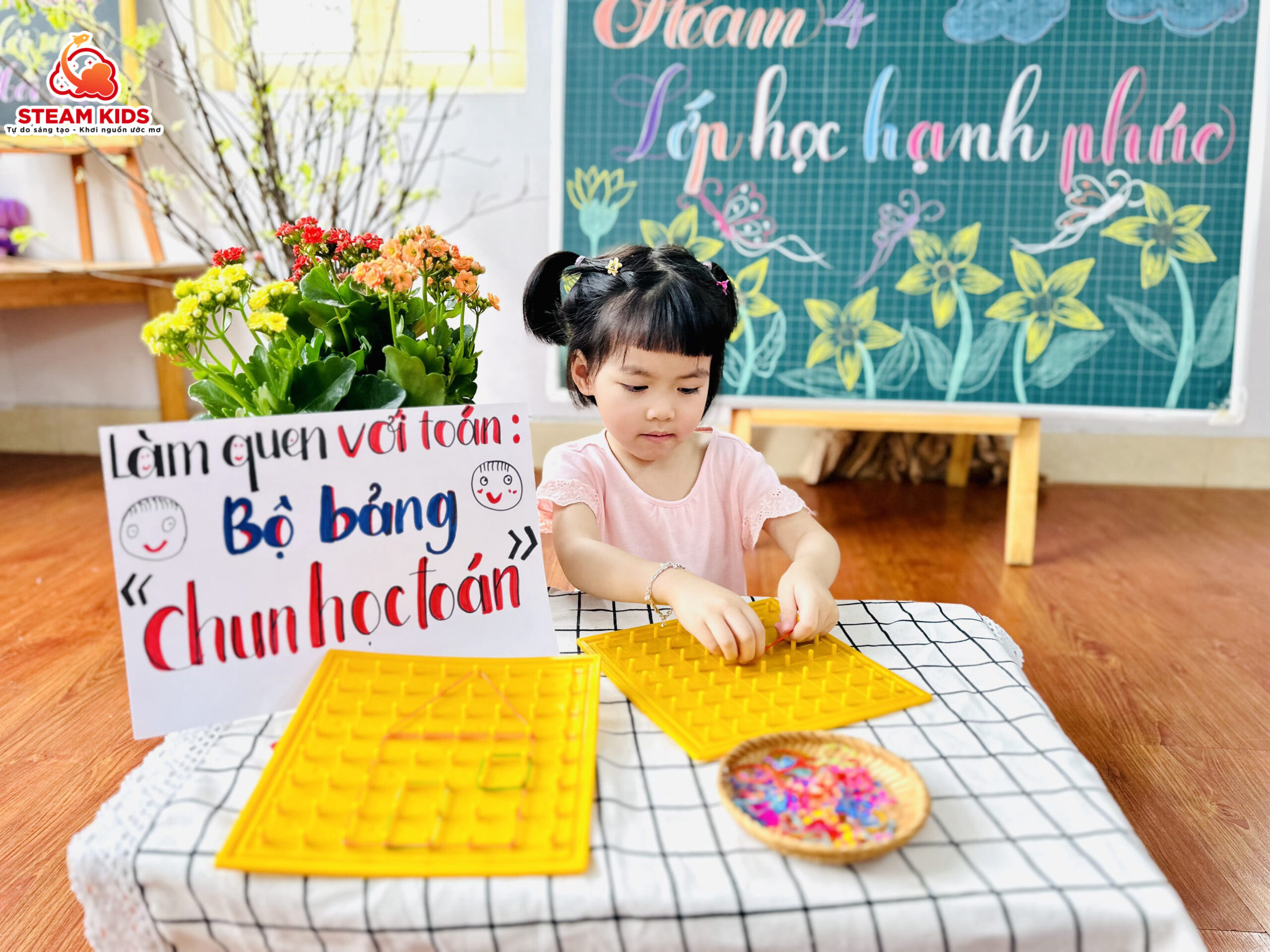LÀM QUEN VỚI TOÁN: BỘ BẢNG “CHUN HỌC TOÁN” LÀM QUEN VỚI TOÁN: BỘ BẢNG “CHUN HỌC TOÁN” - Trường Mầm Non STEAM KIDS