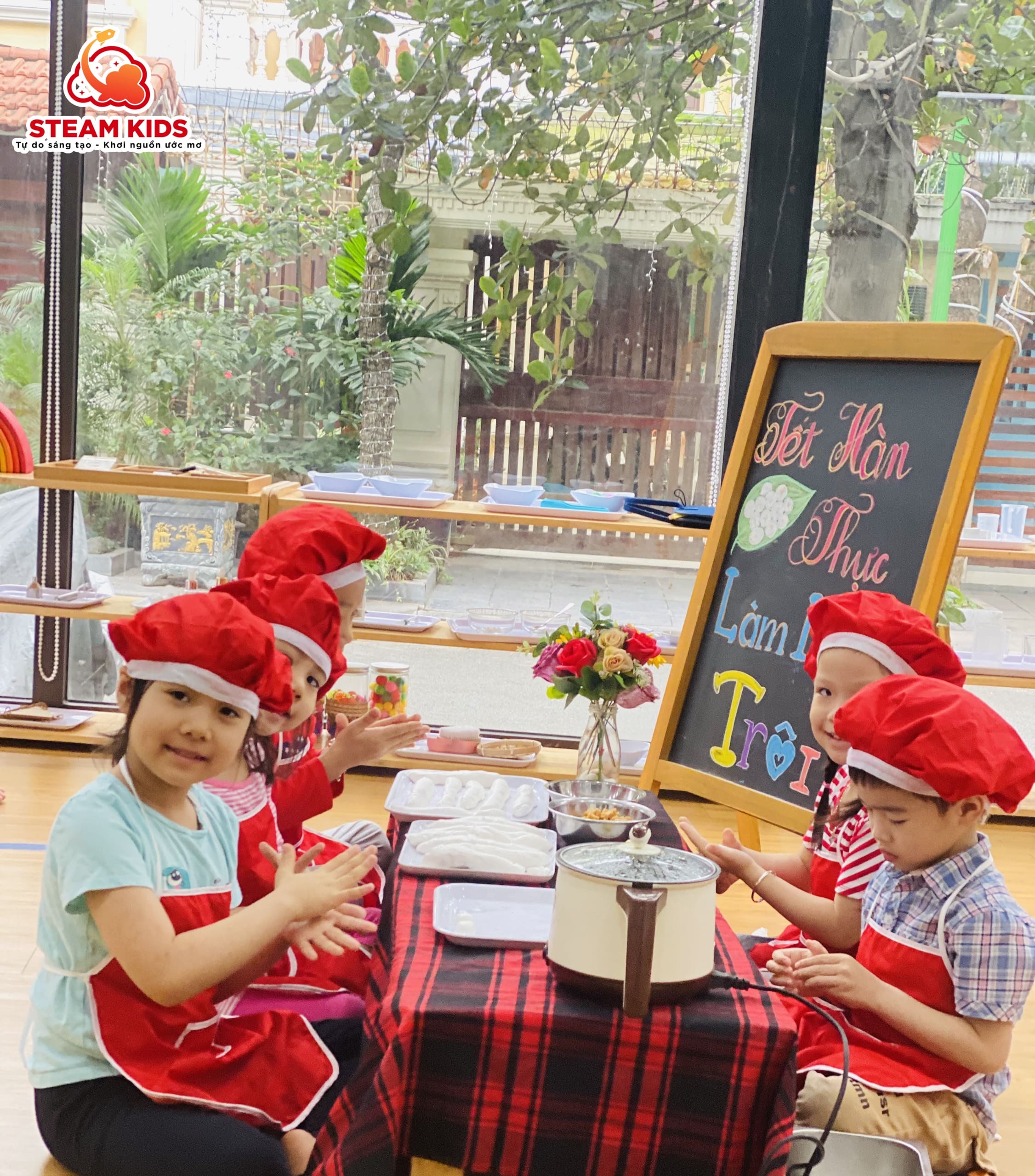 TẾT HÀN THỰC - BÉ TRẢI NGHIỆM LÀM BÁNH TRÔI - Trường Mầm Non STEAM KIDS