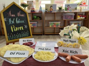 ẨM THỰC: BÉ LÀM PIZZA - Trường Mầm Non STEAM KIDS