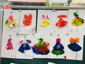MỸ THUẬT SÁNG TẠO: THIẾT KẾ THỜI TRANG - Trường Mầm Non STEAM KIDS