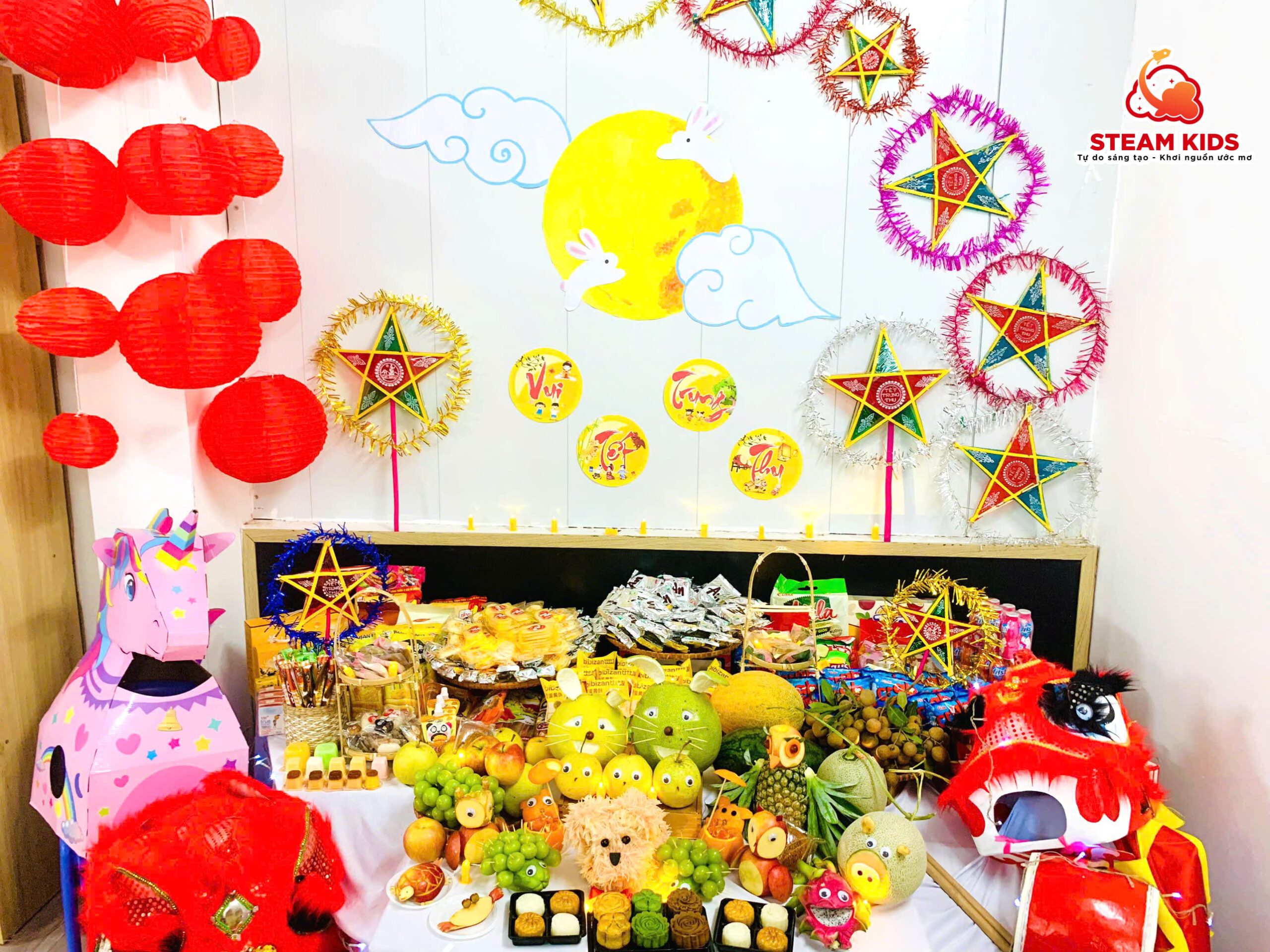 TRUNG THU YÊU THƯƠNG - LƯU GIỮ KỈ NIỆM TUỔI THƠ THẬT ĐẸP TRUNG THU YÊU THƯƠNG - LƯU GIỮ KỈ NIỆM TUỔI THƠ THẬT ĐẸP - Trường Mầm Non STEAM KIDS