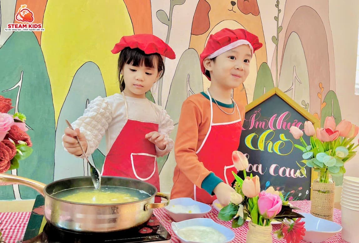 ẨM THỰC: CHÈ HOA CAU ẨM THỰC: CHÈ HOA CAU - Trường Mầm Non STEAM KIDS