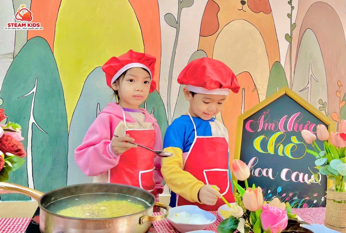 ẨM THỰC: CHÈ HOA CAU ẨM THỰC: CHÈ HOA CAU - Trường Mầm Non STEAM KIDS
