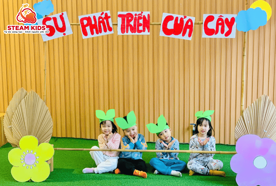 KHÁM PHÁ KHOA HỌC: “SỰ PHÁT TRIỂN CỦA CÂY” KHÁM PHÁ KHOA HỌC: “SỰ PHÁT TRIỂN CỦA CÂY” - Trường Mầm Non STEAM KIDS