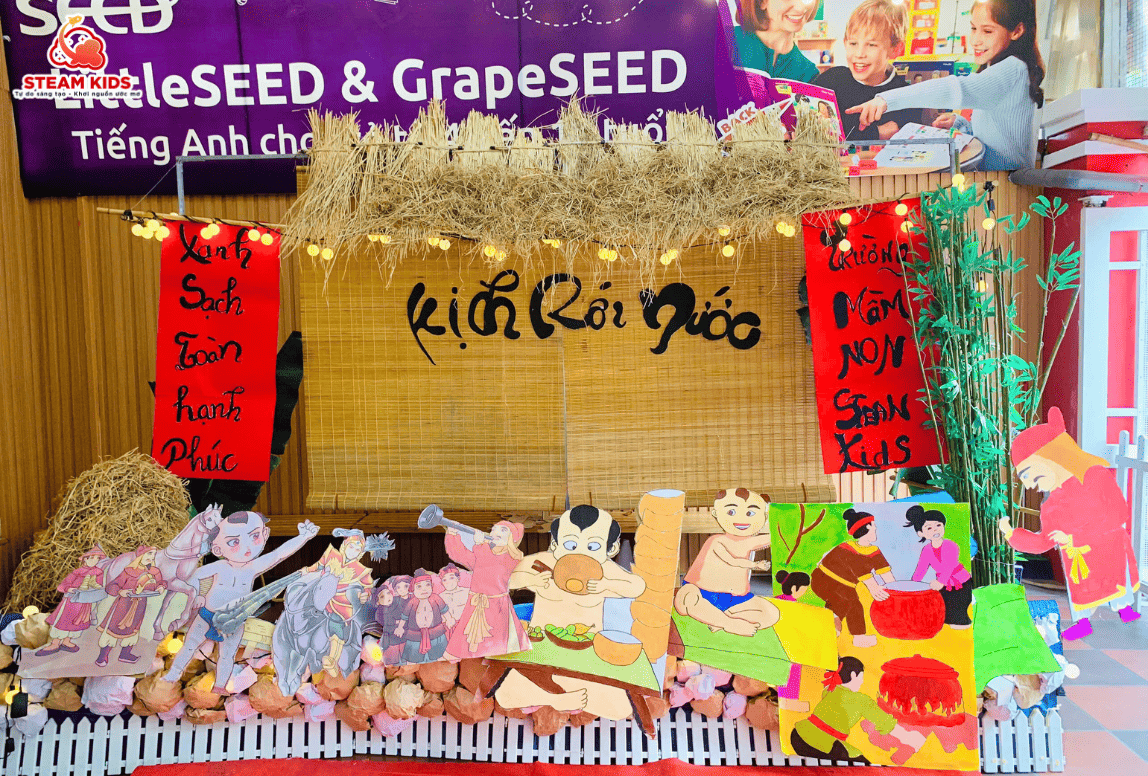 KỊCH “MÚA RỐI NƯỚC” - CHÀO MỪNG 50 NĂM GIẢI PHÓNG MIỀN NAM 30/4 - Trường Mầm Non STEAM KIDS