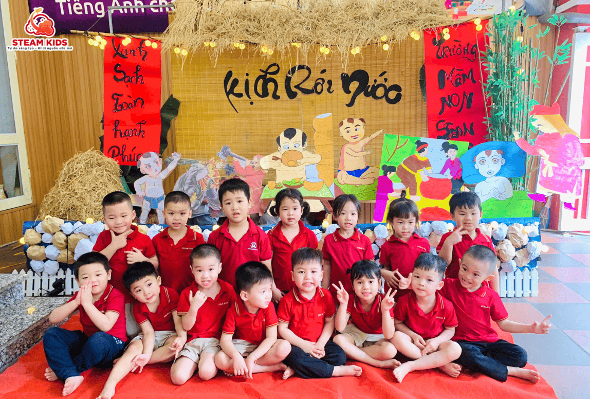 KỊCH “MÚA RỐI NƯỚC” - CHÀO MỪNG 50 NĂM GIẢI PHÓNG MIỀN NAM 30/4 - Trường Mầm Non STEAM KIDS