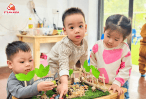 THÍ NGHIỆM: “SỰ ĐỔI MÀU CỦA TRỨNG” - Trường Mầm Non STEAM KIDS