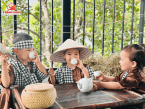 MỘT NGÀY LÀM BÁC NÔNG DÂN – TRẢI NGHIỆM THÚ VỊ CỦA CÁC BẠN NHỎ - Trường Mầm Non STEAM KIDS