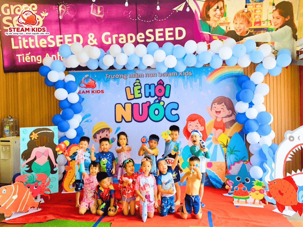 LỄ HỘI NƯỚC – NGÀY HÈ SÔI ĐỘNG CỦA CÁC BẠN NHỎ STEAM KIDS LỄ HỘI NƯỚC – NGÀY HÈ SÔI ĐỘNG CỦA CÁC BẠN NHỎ STEAM KIDS - Trường Mầm Non STEAM KIDS