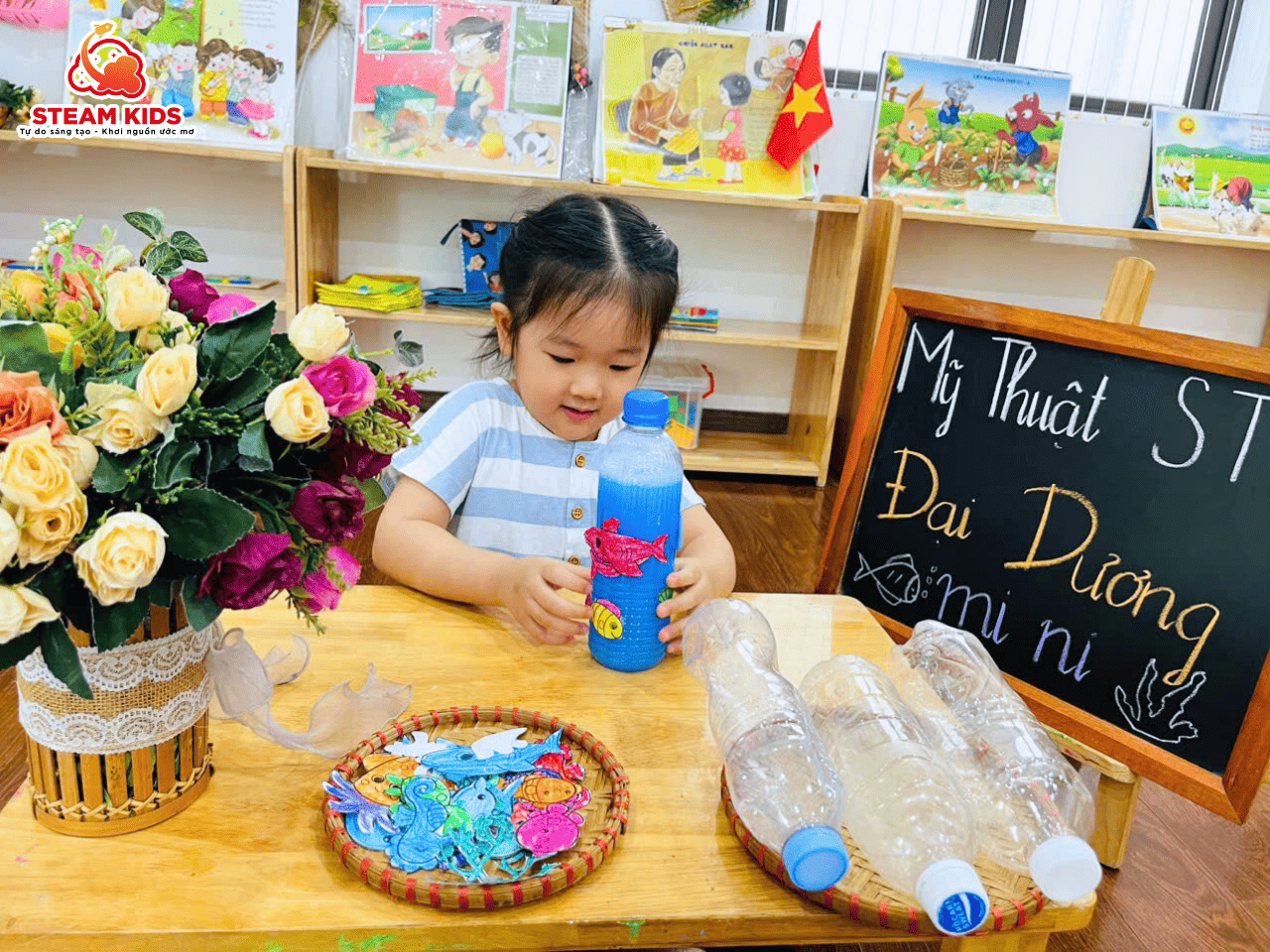 STEAM 12 BIẾN LỚP HỌC THÀNH ĐẠI DƯƠNG MINI STEAM 12 BIẾN LỚP HỌC THÀNH ĐẠI DƯƠNG MINI - Trường Mầm Non STEAM KIDS