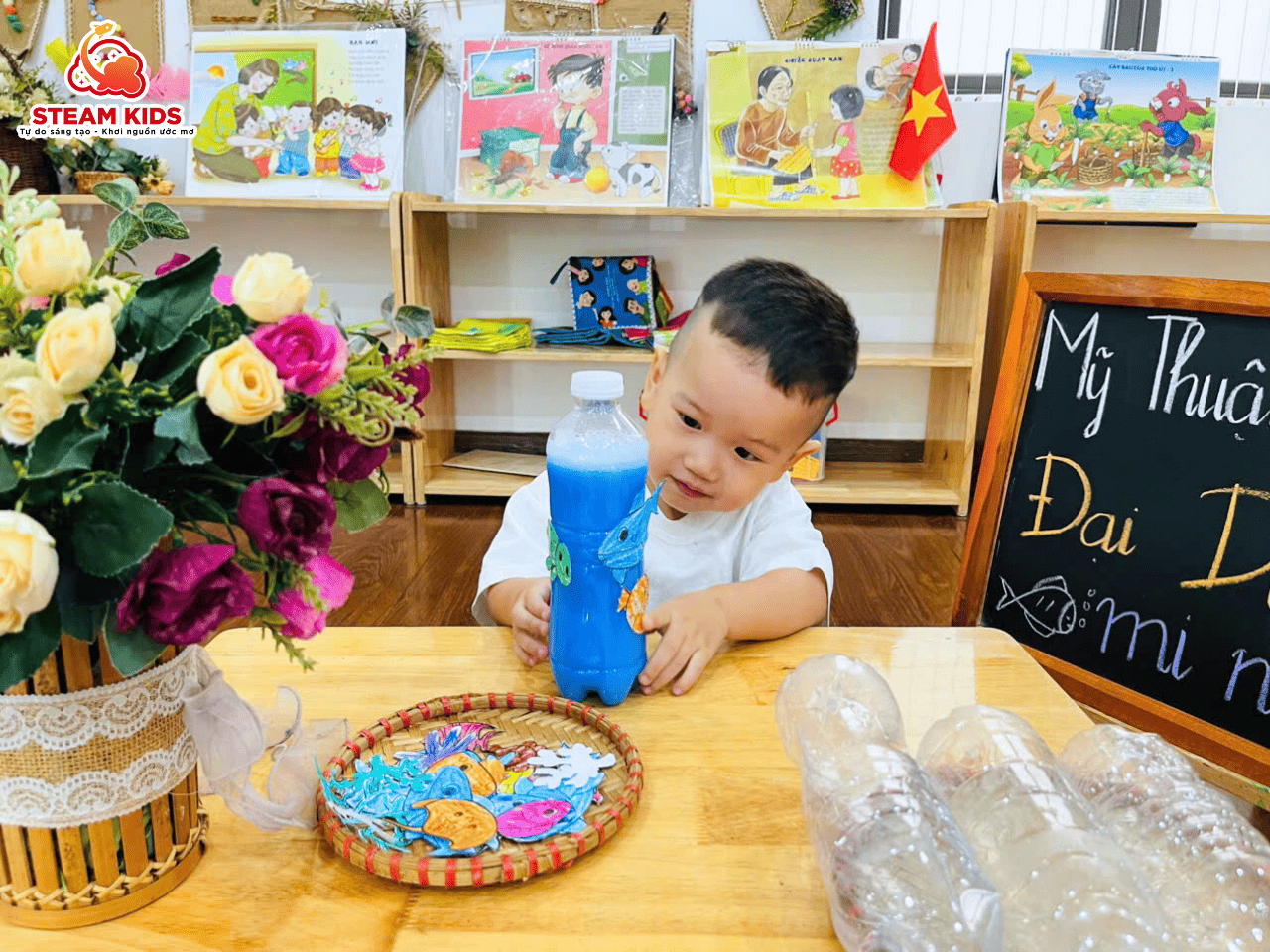 STEAM 12 BIẾN LỚP HỌC THÀNH ĐẠI DƯƠNG MINI STEAM 12 BIẾN LỚP HỌC THÀNH ĐẠI DƯƠNG MINI - Trường Mầm Non STEAM KIDS